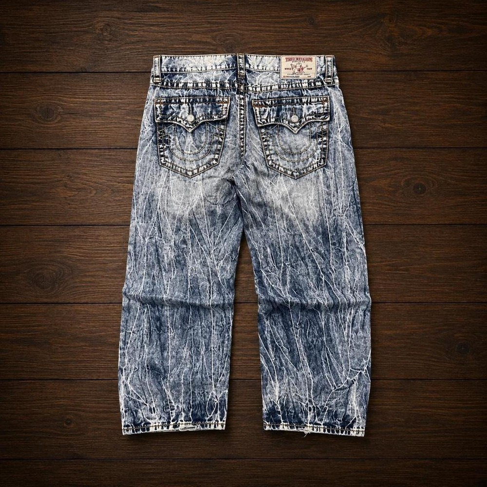Crazy Rare Vintage 2000's Acid Wash True Religion Bootcut Style Jeans